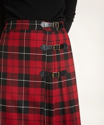 極美品 Brooks Brothers 21AW タータンチェックキルトスカート BROOKS BROTHERS（ブルックスブラザーズ）の「ポリエステル