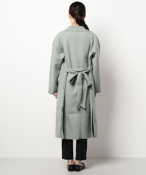 Te chichi TERRASSE（テチチテラス）の「ベルト付チェスターコート（チェスターコート・レディース・グリーン/ネイビー/ベージュ・ﾌﾘ-）」の5枚目の写真