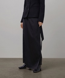 UNSPOKEN | 【UNSPOKEN】Half slit A-line long skirt UQ21B021(スカート)