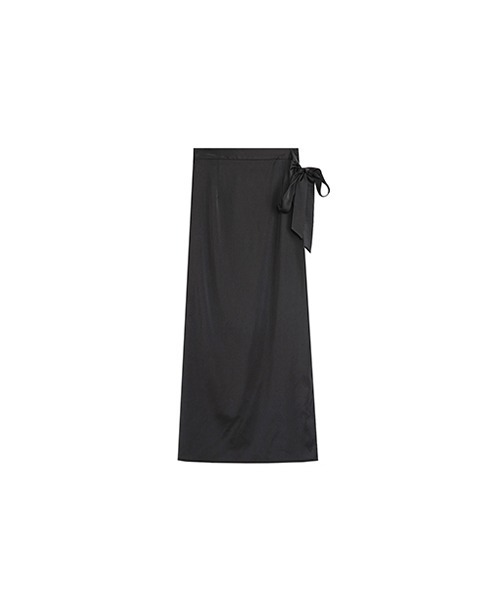 UNSPOKEN(アンスポクン)の「【UNSPOKEN】Half slit A-line long skirt UQ21B021(スカート・レディース・ブラック・S/M/L)」の6枚目の写真