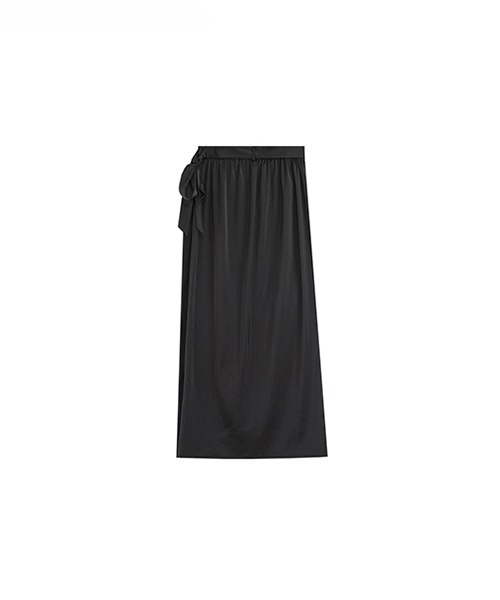 UNSPOKEN(アンスポクン)の「【UNSPOKEN】Half slit A-line long skirt UQ21B021(スカート・レディース・ブラック・S/M/L)」の7枚目の写真
