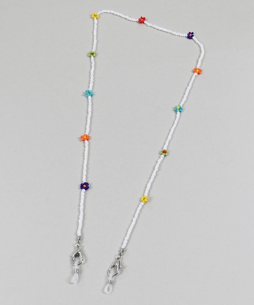SPINNS（スピンズ）の「3WAY仕様 フラワーデザイン カラービーズマスクチェーン（ネックレス・レディース・A/B/C・ONESIZE）」の12枚目の写真