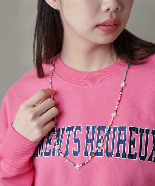 SPINNS（スピンズ）の「3WAY仕様 フラワーデザイン カラービーズマスクチェーン（ネックレス・レディース・A/B/C・ONESIZE）」の14枚目の写真