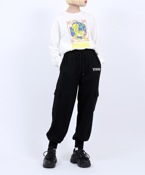 PUNYUS（プニュズ）の「タイガーロンＴ（Tシャツ/カットソー・レディース・ブラック/ホワイト/ブルー・1/4/2/3）」の4枚目の写真