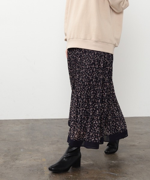 Honeys（ハニーズ）の「配色プリーツスカート（スカート・レディース・ブラック系その他/ベージュ系その他/ブルー系その他/ブルー系その他2・LL/S/M/L）」の21枚目の写真