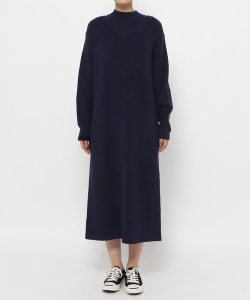 niko and...（ニコアンド）の「洗えるレイヤード風ニットワンピース（ワンピース・レディース・オフホワイト/ブラウン/ネイビー・FREE）」の12枚目の写真