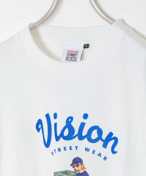 VISION STREET WEAR（ヴィジョンストリートウェア）の「VISION STREET WEAR　ビジョンストリートウエア　ガールプリントロンT（Tシャツ/カットソー・メンズ・チャコールグレー/スカイブルー/オフホワイト・M/L）」の10枚目の写真