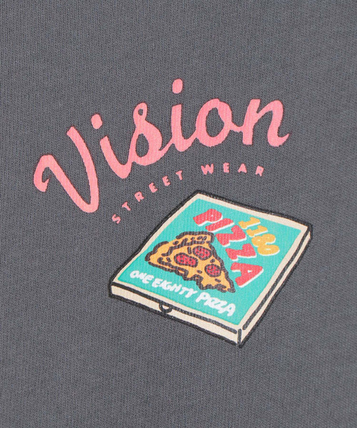 VISION STREET WEAR（ヴィジョンストリートウェア）の「VISION STREET WEAR　ビジョンストリートウエア　ガールプリントロンT（Tシャツ/カットソー・メンズ・チャコールグレー/スカイブルー/オフホワイト・M/L）」の8枚目の写真