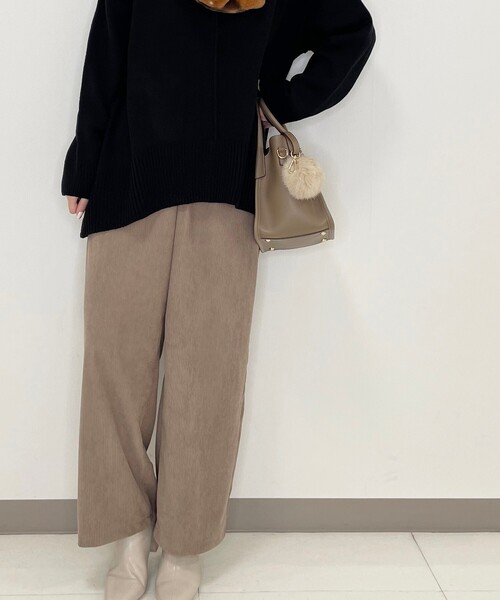 Cutie Blonde（キューティーブロンド）の「◆【S-L】コーデュロイストレートパンツ（その他パンツ・レディース・ブラック/ナチュラル/ブラウン系その他・01/02/03）」の8枚目の写真