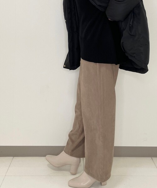 Cutie Blonde（キューティーブロンド）の「◆【S-L】コーデュロイストレートパンツ（その他パンツ・レディース・ブラック/ナチュラル/ブラウン系その他・01/02/03）」の15枚目の写真
