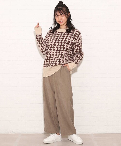 Cutie Blonde（キューティーブロンド）の「◆【S-L】コーデュロイストレートパンツ（その他パンツ・レディース・ブラック/ナチュラル/ブラウン系その他・01/02/03）」の18枚目の写真