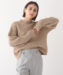 OPAQUE.CLIP（オペークドットクリップ）の「◆ヘアリーハイネックニット【WEB限定カラー・サイズ】（ニット/セーター）」
