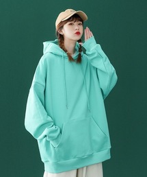 A'GEM/9 × .kom『.kom/ドットケーオーエム』ルーズシルエット プルオーバーパーカー