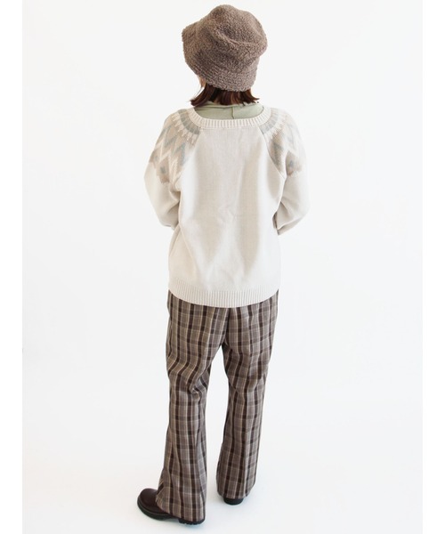 ehka sopo（エヘカソポ）の「求心柄ニット（ニット/セーター・レディース・ブラック/ネイビー/グリーン/キナリ・ﾌﾘ-）」の17枚目の写真