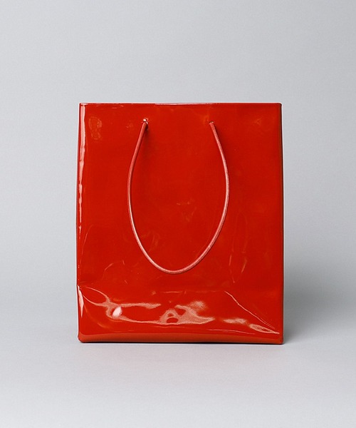 UNKNOWN PRODUCTS(アンノウンプロダクツ)の「【 UNKNOWN PRODUCTS / アンノウンプロダクツ 】 ENAMEL PAPER BAG / エナメルペーパーバッグ(トートバッグ・レディース・レッド/グリーン・FREE)」の3枚目の写真