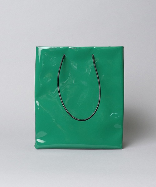 UNKNOWN PRODUCTS(アンノウンプロダクツ)の「【 UNKNOWN PRODUCTS / アンノウンプロダクツ 】 ENAMEL PAPER BAG / エナメルペーパーバッグ(トートバッグ・レディース・レッド/グリーン・FREE)」の5枚目の写真