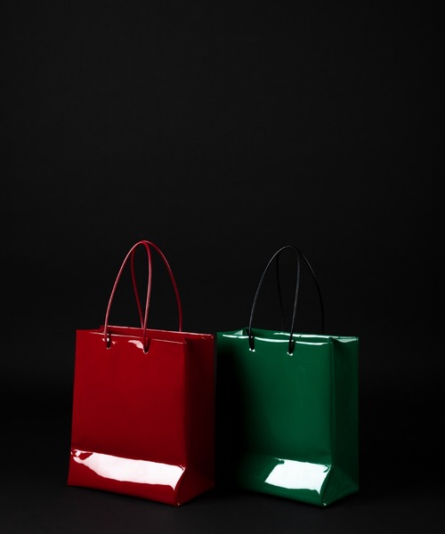 UNKNOWN PRODUCTS(アンノウンプロダクツ)の「【 UNKNOWN PRODUCTS / アンノウンプロダクツ 】 ENAMEL PAPER BAG / エナメルペーパーバッグ(トートバッグ・レディース・レッド/グリーン・FREE)」の14枚目の写真
