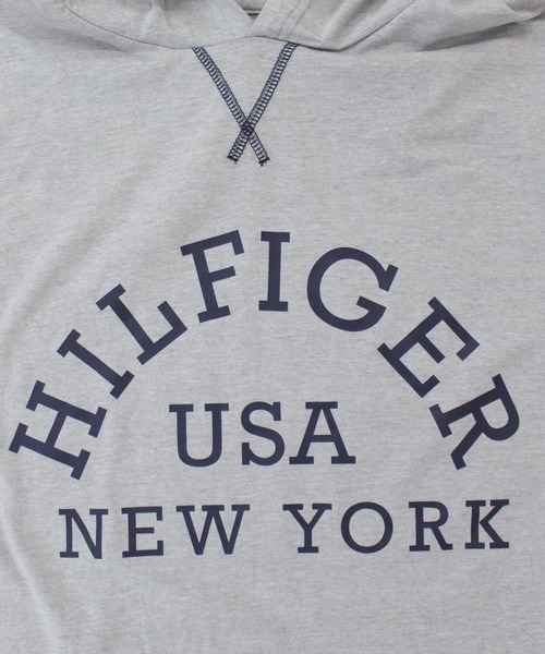 TOMMY HILFIGER(トミーヒルフィガー)の「カレッジロゴプルオーバーTeeパーカー09T4091(パーカー・メンズ・ネイビー/グレー・S/M/L/XL)」の6枚目の写真