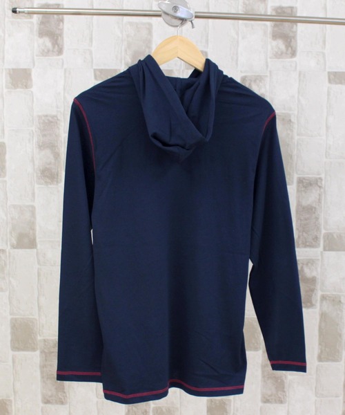 TOMMY HILFIGER(トミーヒルフィガー)の「カレッジロゴプルオーバーTeeパーカー09T4091(パーカー・メンズ・ネイビー/グレー・S/M/L/XL)」の8枚目の写真