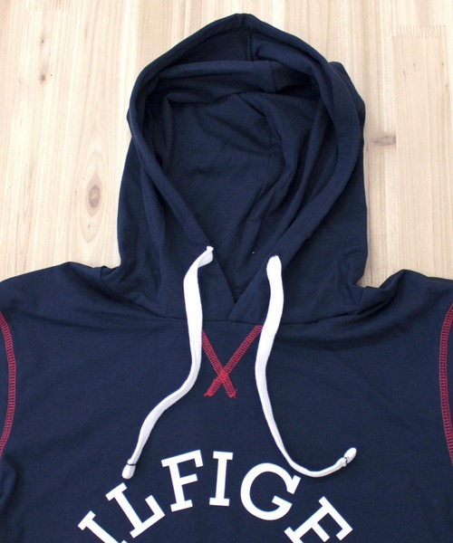 TOMMY HILFIGER(トミーヒルフィガー)の「カレッジロゴプルオーバーTeeパーカー09T4091(パーカー・メンズ・ネイビー/グレー・S/M/L/XL)」の10枚目の写真
