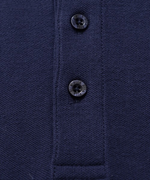 FILA（フィラ）の「【FILA/フィラ】WEB限定 別注 ワンポイント 筆記体刺繍 綿100% 襟ライン 半袖ポロシャツ（ポロシャツ・メンズ・ホワイト/ブラック/ネイビー/ネイビー系9/ブラック系9/ホワイト系9・LL/S/M/L/3L）」の14枚目の写真