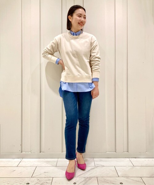 UNTITLED（アンタイトル）の「◆ミューズストレッチデニムパンツ【マシンウォッシャブル】（デニムパンツ・レディース・ネイビー/ブルー・44/46/48/50/42/00/01/02/03/04）」の16枚目の写真