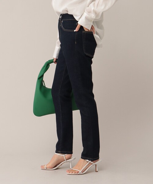 UNTITLED（アンタイトル）の「◆ミューズストレッチデニムパンツ【マシンウォッシャブル】（デニムパンツ・レディース・ネイビー/ブルー・44/46/48/50/42/00/01/02/03/04）」の19枚目の写真