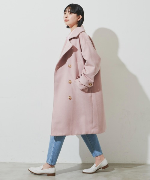 Aunt Marie's（アントマリーズ）の「メルトンオーバーピーコート（ピーコート・レディース・ネイビー/グリーン/ピンク/イエロー・FREE）」の15枚目の写真