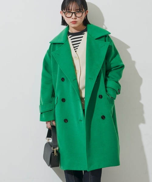 Aunt Marie's（アントマリーズ）の「メルトンオーバーピーコート（ピーコート・レディース・ネイビー/グリーン/ピンク/イエロー・FREE）」の18枚目の写真