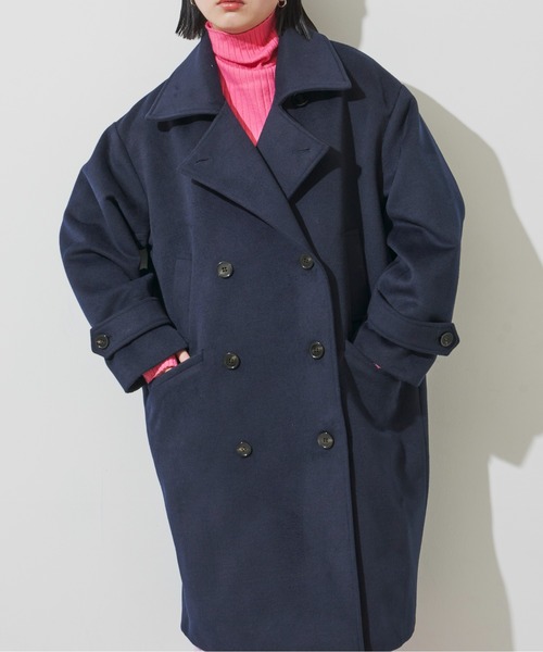 Aunt Marie's（アントマリーズ）の「メルトンオーバーピーコート（ピーコート・レディース・ネイビー/グリーン/ピンク/イエロー・FREE）」の20枚目の写真