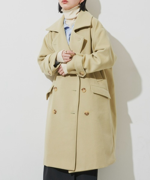 Aunt Marie's（アントマリーズ）の「メルトンオーバーピーコート（ピーコート・レディース・ネイビー/グリーン/ピンク/イエロー・FREE）」の21枚目の写真