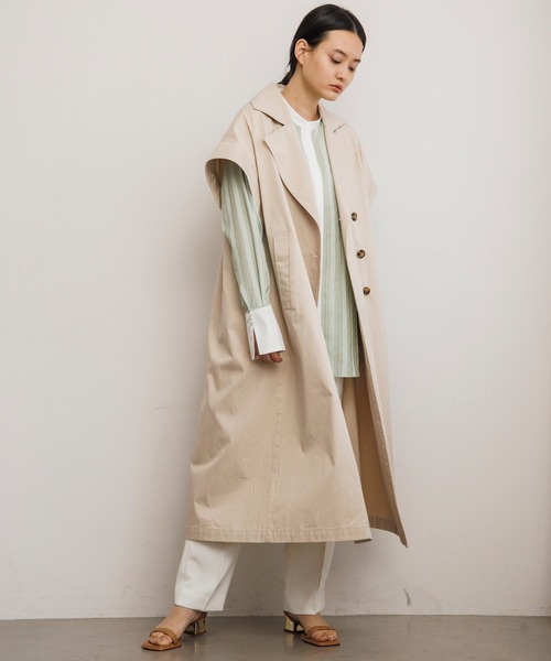 Emma Taylor(エマテイラー)の「クレリックシアーマルチストライプシャツ(シャツ/ブラウス・レディース・サックスブルー/オレンジ/ミント・FREE)」の12枚目の写真