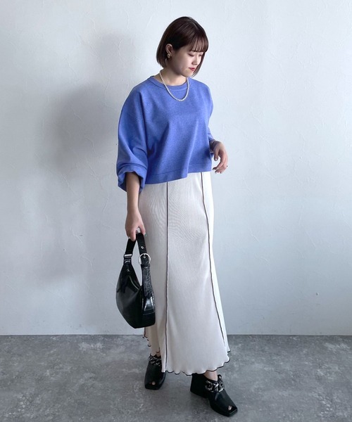 PAGEBOY（ページボーイ）の「アシッドプリーツスカート（スカート・レディース・ブラック/オフホワイト/グリーン系その他/ブルー系その他・FREE）」の7枚目の写真