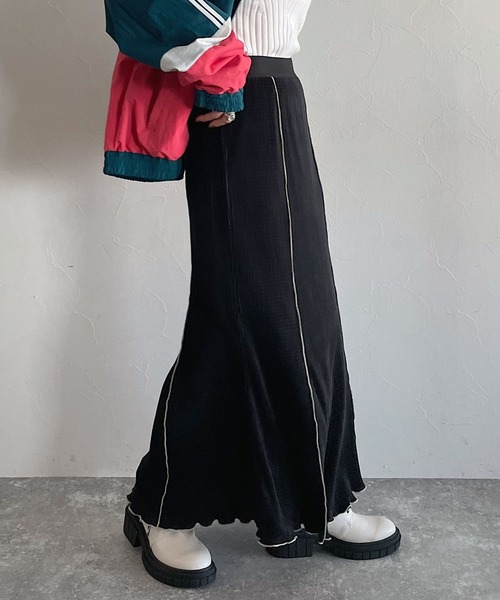 PAGEBOY（ページボーイ）の「アシッドプリーツスカート（スカート・レディース・ブラック/オフホワイト/グリーン系その他/ブルー系その他・FREE）」の9枚目の写真