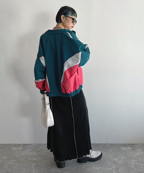 PAGEBOY（ページボーイ）の「アシッドプリーツスカート（スカート・レディース・ブラック/オフホワイト/グリーン系その他/ブルー系その他・FREE）」の11枚目の写真