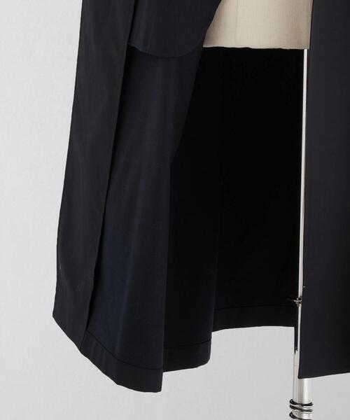 LOEFF（ロエフ）の「＜LOEFF（ロエフ）＞TC カルゼ テントライン ロングコート（ステンカラーコート・レディース・ネイビー/イエロー・0/1）」の15枚目の写真