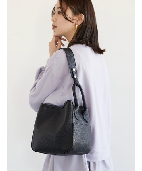 cache cache（カシュ カシュ）の「・cache cache 2WAYシュリンクショルダー（ショルダーバッグ・レディース・ブラック/アイボリー/グリーン/グレー・FREE）」の3枚目の写真