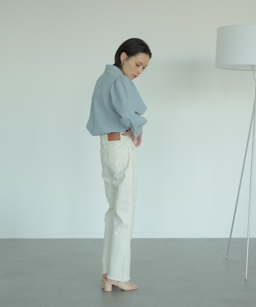 rem closet（レムクローゼット）の「フレアカラーデニム（デニムパンツ・レディース・ブラック/ホワイト・0/1）」の20枚目の写真