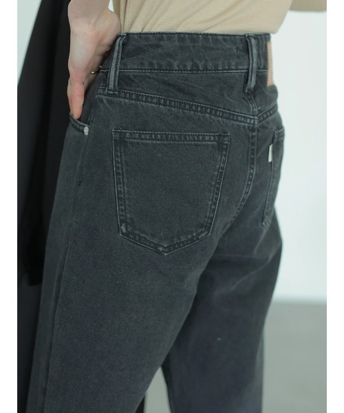 rem closet（レムクローゼット）の「フレアカラーデニム（デニムパンツ・レディース・ブラック/ホワイト・0/1）」の19枚目の写真