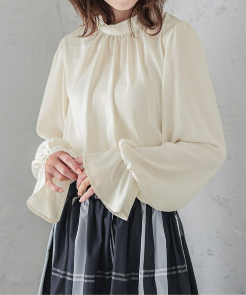 SUGAR BISKET(シュガービスケット)の「バックリボンブラウス(シャツ/ブラウス・レディース・ブラック/ピンク/ブルー/クリーム・フリー)」の19枚目の写真