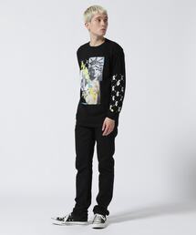 STUD MUFFIN | STUD MUFFIN/スタッドマフィン/NYドル コラージュ ロングスリーブTシャツ(Tシャツ/カットソー)