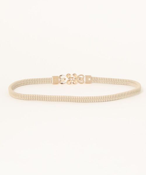 INGNI（イング）の「パールバックルゴムベルト（ベルト・レディース・ブラック/ブラウン/ゴールド/アイボリー・ONE SIZE）」の5枚目の写真