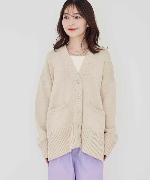 ARTS＆SCIENCE ポケット付きカーディガン vis-`a-vis（ビサビ）の「【WEB限定】オーバーサイズポケット付きV