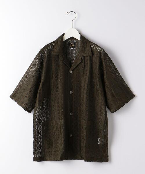 green label relaxing（グリーンレーベルリラクシング）の「＜NEEDLES（ニードルズ）＞レースストライプ カバナシャツ