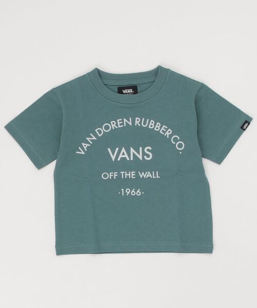 VANS(バンズ)の「VANS ヴァンズ K Lettered TEE ショートスリーブ 122R5010200 GREEN(Tシャツ/カットソー・キッズ・グリーン・SMALL/MEDIUM/LARGE)」の1枚目の写真