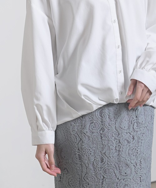 rps（アールピーエス）の「ＢＡＣＫレースアップ裾タックブラウス（シャツ/ブラウス・レディース・ラベンダー/ミント/オフホワイト・M）」の21枚目の写真