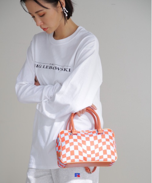 新品❤️ARCHIVIO チェック柄ボストンバッグ Casselini（キャセリーニ）の「(CASSELINI)チェック柄ミニボストン