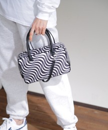 (CASSELINI)チェック柄ミニボストンバッグ