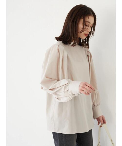 ELENCARE DUE(エレンカーレデュエ)の「・ELENCARE DUE ボリュームスリーブブラウス(シャツ/ブラウス・レディース・ブルー/オフホワイト/ベージュ/ブラック・FREE)」の8枚目の写真