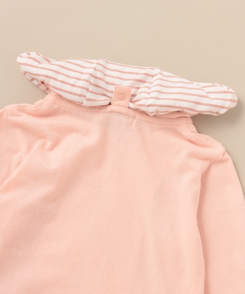 baby cheer（ベイビーチアー）の「ねこUVパーカ（パーカー・キッズ・オフホワイト/ピンク・110cm/90cm/120cm/80ｃｍ/100cm）」の11枚目の写真